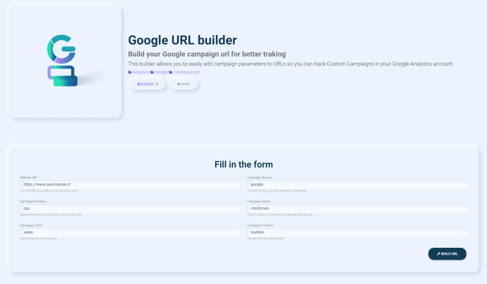 google url builder