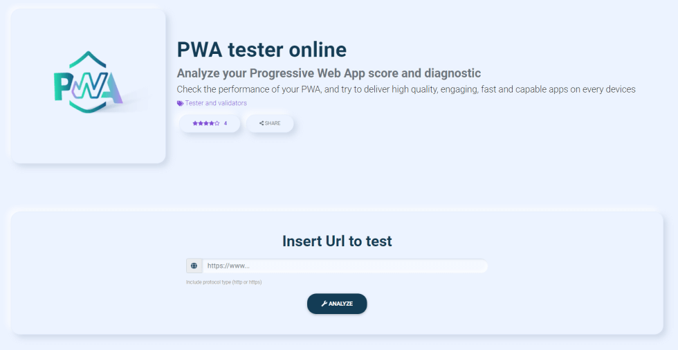 pwa tester