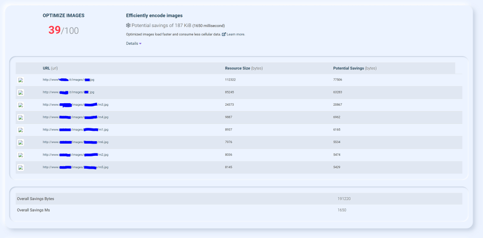 optimize images