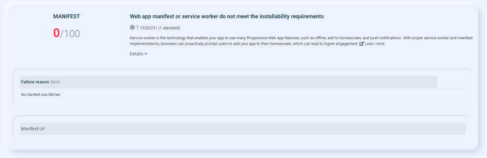 web app manifest