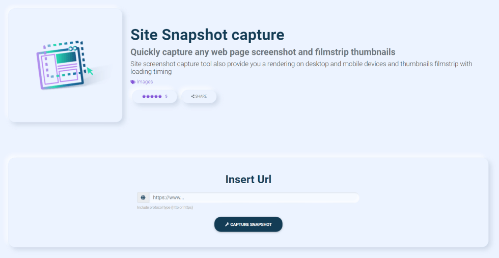 site snapshot